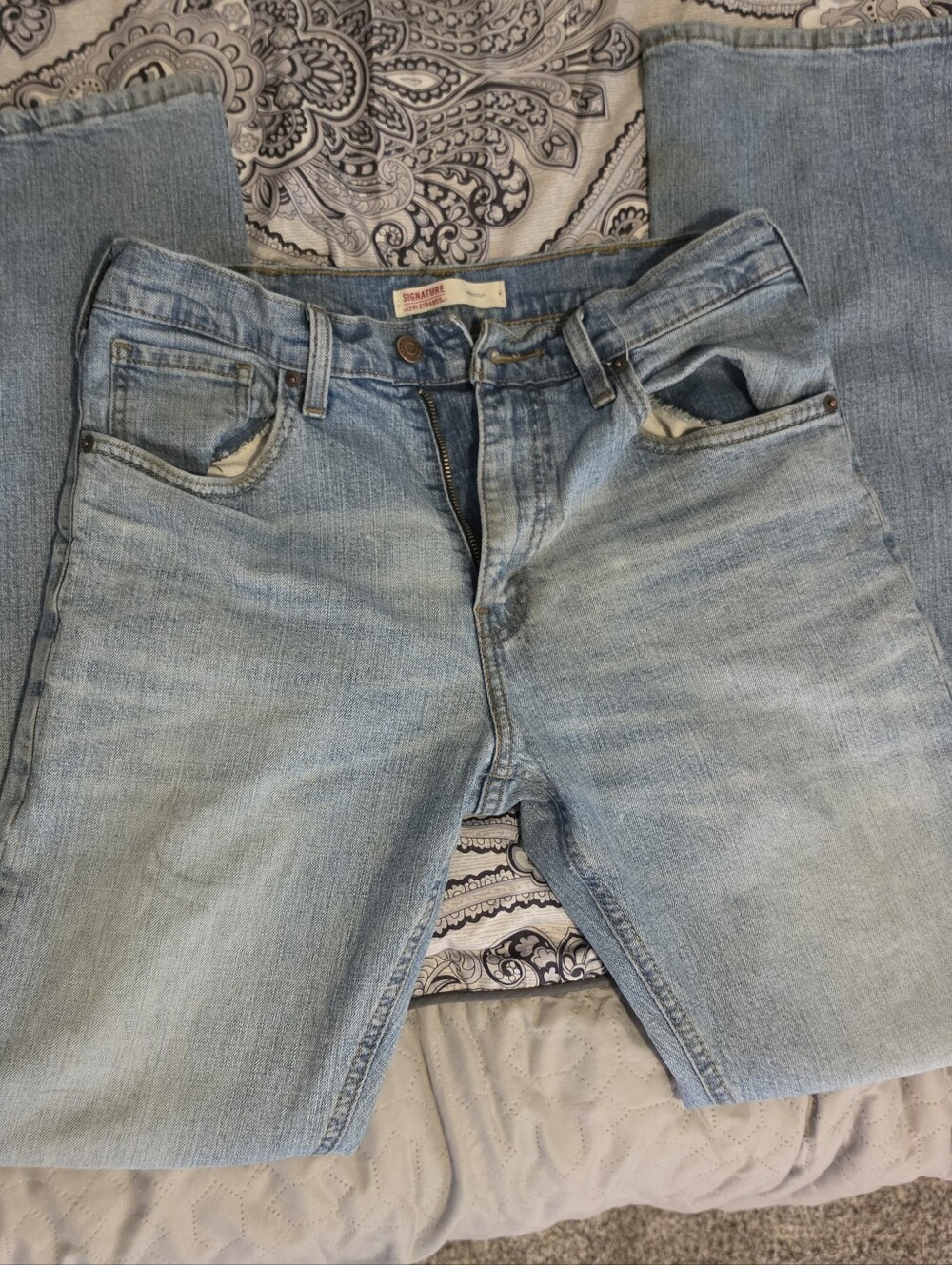 Signature by Levi Strauss Light Blue Relaxed Fit Men’s Jeans